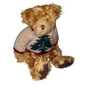 Russ Toggles Teddy Bear Christmas Sweater Plush 18" Vintage NEW